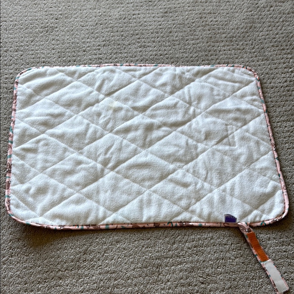5/$25- Quilted White diaper changing pad Mat - Picture 3 of 3